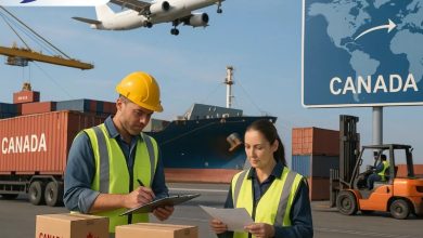 مراحل ارسال بار به کانادا