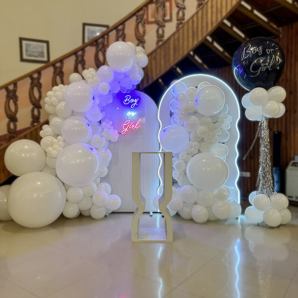 بادکنک آرایی جشن تعیین جنسیت