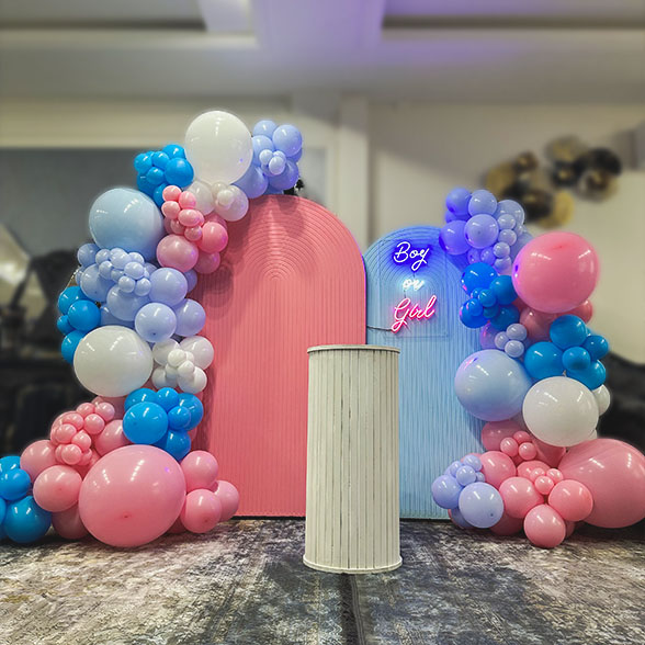 بادکنک آرایی جشن تعیین جنسیت